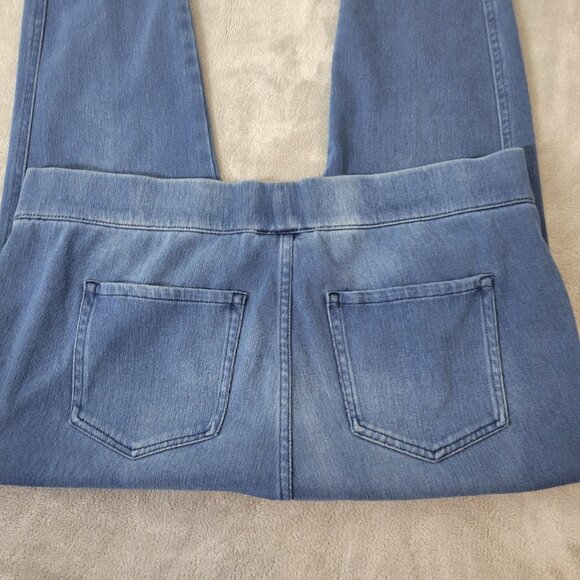 Venezia Womens Jeans 20 Plus Jegging Cropped Pull On Blue Denim Comfy SL41E - Picture 6 of 8